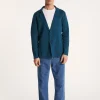 Montagut Vestes Et Cardigans-Blazer à poches en coton - Bacari 06-Bleu moyen