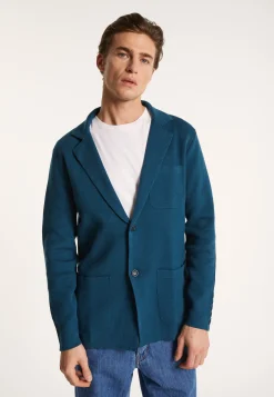 Montagut Vestes Et Cardigans-Blazer à poches en coton - Bacari 06-Bleu moyen