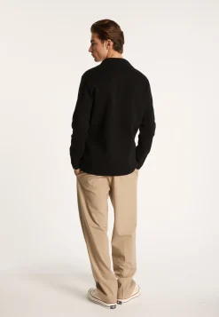 Montagut Vestes Et Cardigans-Blazer à poches en coton - Bacari 01-Noir