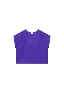 Montagut T-Shirts Et Débardeurs-Blouse en lin - Virginie 17-Violet