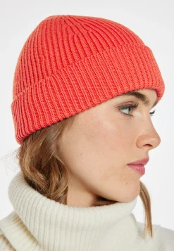 Montagut Accessoires-Bonnet unisexe en laine côtelé - Gato 15-Orange
