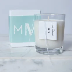 Montagut Bougies-Bougie de naissance - Opale 02-Blanc