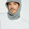 Montagut Accessoires-Cagoule unisexe cachemire et laine - Gala 09-Gris moyen