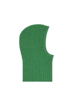 Montagut Accessoires-Cagoule unisexe cachemire et laine - Gala 22-Vert moyen
