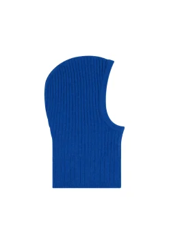 Montagut Accessoires-Cagoule unisexe cachemire et laine - Gala 48-Bleu roi