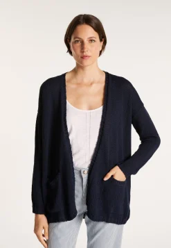 Montagut Vestes Et Cardigans-Cardigan à poches en grosse maille - Baryton 05-Bleu marine