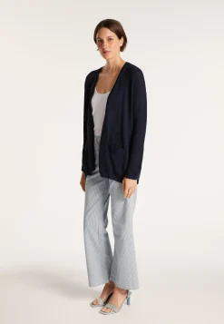 Montagut Vestes Et Cardigans-Cardigan à poches en grosse maille - Baryton 05-Bleu marine