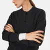 Montagut Les Incontournables-Cardigan boutonné col rond en cachemire - Ari 10-Gris foncé