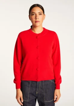 Montagut Vestes Et Cardigans-Cardigan boutonné en cachemire - Aura 52-Rouge