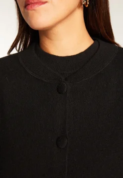 Montagut Vestes Et Cardigans-Cardigan boutonné en cachemire - Aura 01-Noir