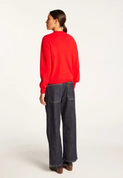 Montagut Vestes Et Cardigans-Cardigan boutonné en cachemire - Aura 52-Rouge