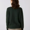 Montagut Les Incontournables-Cardigan en cachemire col rond boutonné - Adelys 94-Vert amande