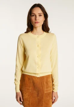 Montagut Vestes Et Cardigans-Cardigan en coton - Dana 08-Jaune