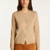 Montagut Vestes Et Cardigans-Cardigan en coton - Dana 13-Beige moyen