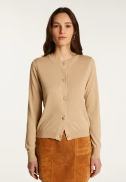 Montagut Vestes Et Cardigans-Cardigan en coton - Dana 13-Beige moyen