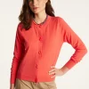 Montagut Vestes Et Cardigans-Cardigan en coton - Dana 25-Rose moyen