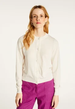 Montagut Vestes Et Cardigans-Cardigan en coton - Dana 82-Ecru