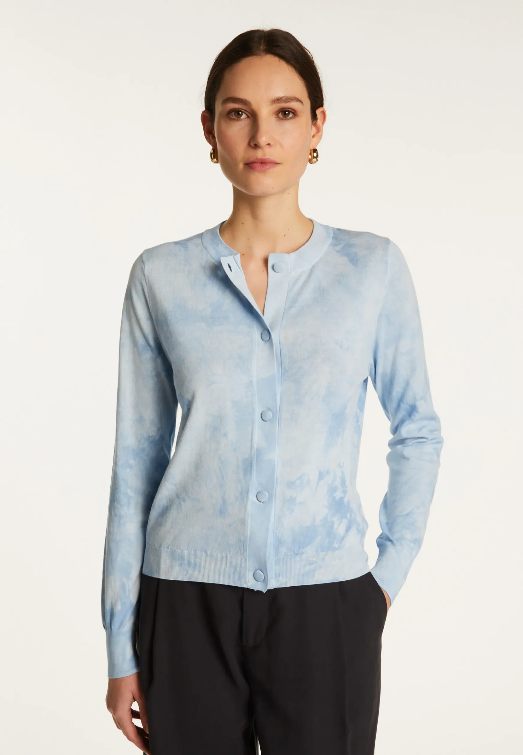 Montagut Vestes Et Cardigans-Cardigan en coton - Dana 62-Batik ciel