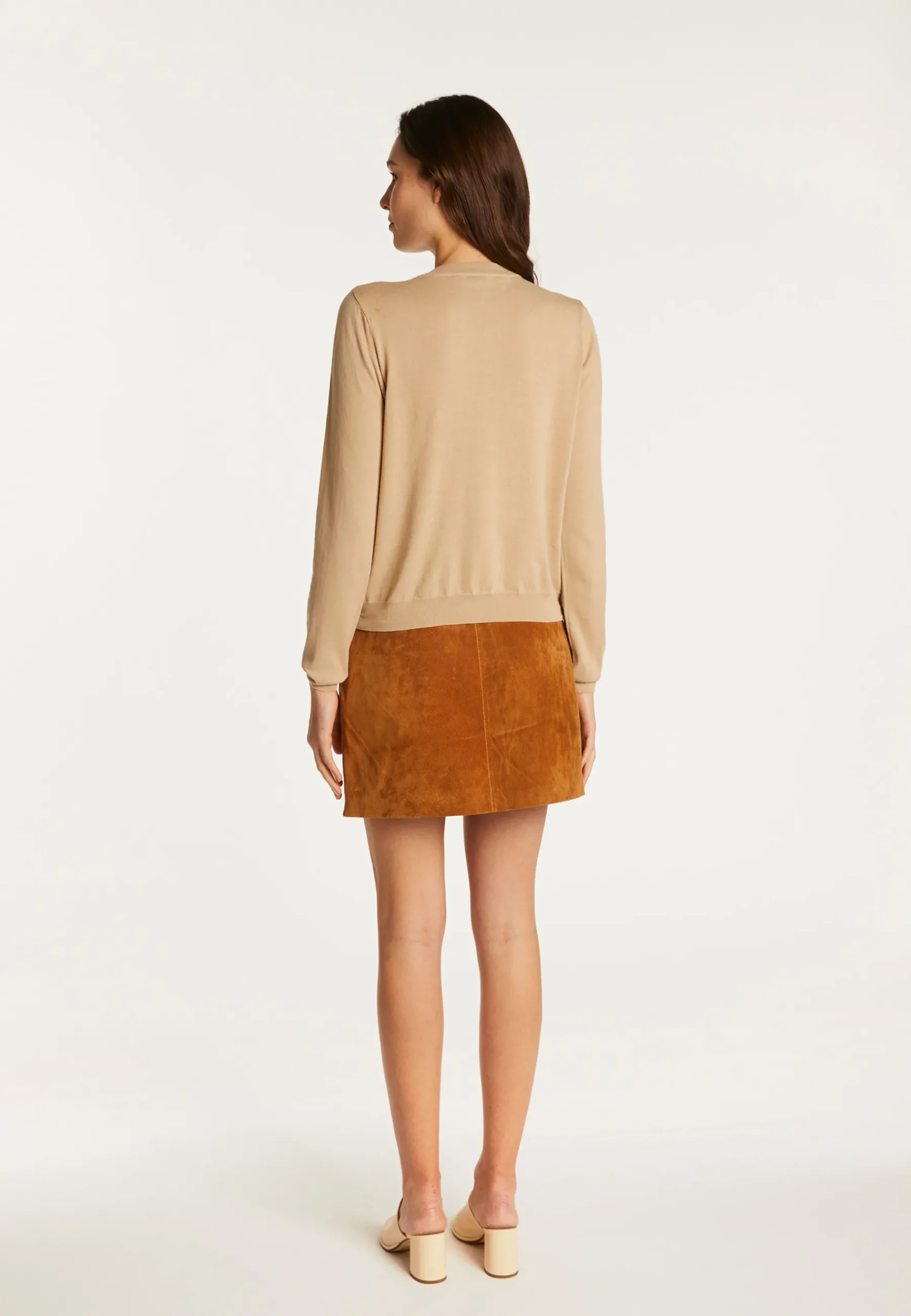 Montagut Vestes Et Cardigans-Cardigan en coton - Dana 13-Beige moyen