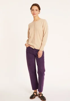 Montagut Vestes Et Cardigans-Cardigan en coton - Manel 12-Beige clair