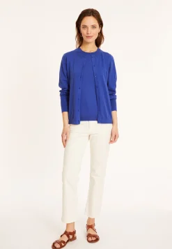 Montagut Vestes Et Cardigans-Cardigan en coton - Manel 03-Bleu foncé