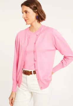 Montagut Vestes Et Cardigans-Cardigan en coton - Manel 24-Rose clair