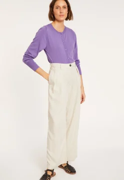Montagut Vestes Et Cardigans-Cardigan en coton - Manel 17-Violet