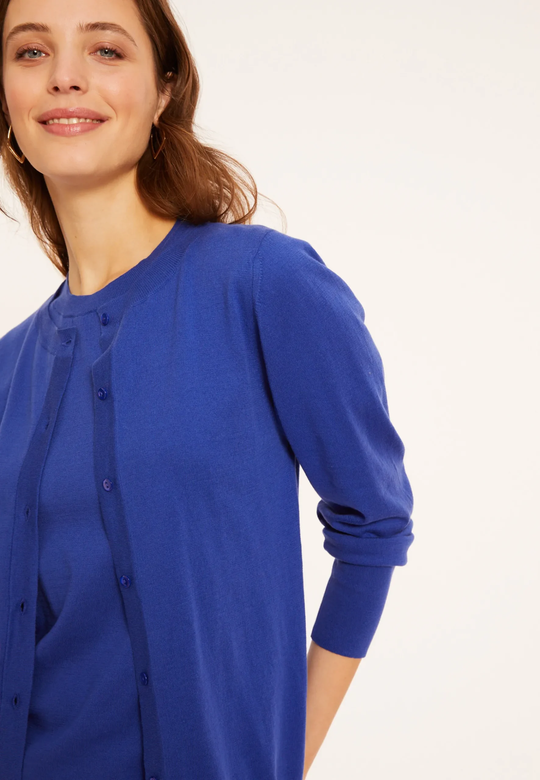 Montagut Vestes Et Cardigans-Cardigan en coton - Manel 03-Bleu foncé