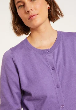 Montagut Vestes Et Cardigans-Cardigan en coton - Manel 17-Violet