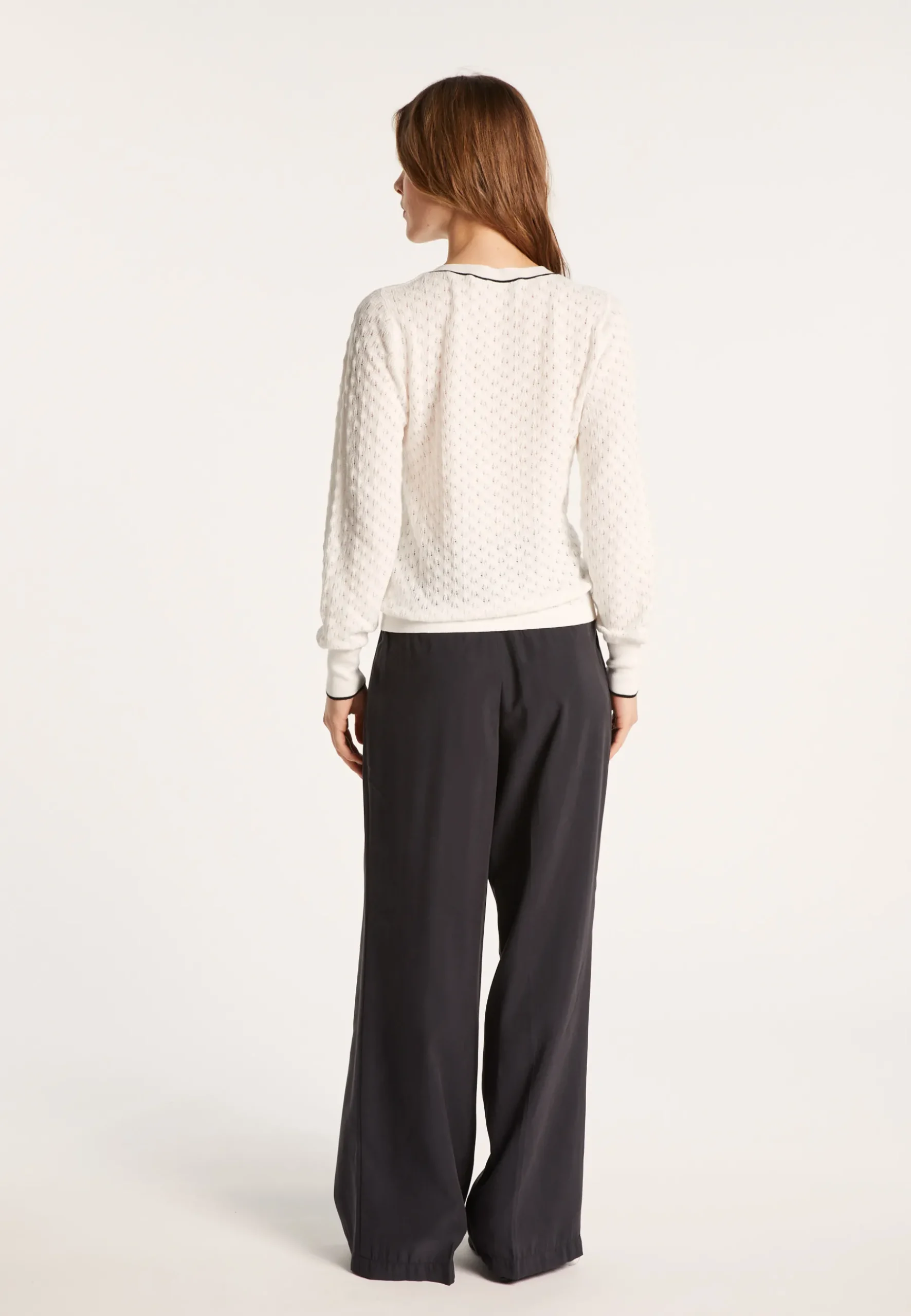 Montagut Vestes Et Cardigans-Cardigan en coton bio - Lanaelle 82-Ecru