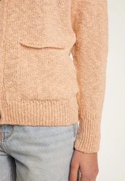 Montagut Vestes Et Cardigans-Cardigan en coton et lin - Naïs 24-Rose clair