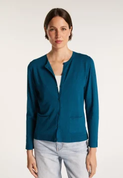 Montagut Vestes Et Cardigans-Cardigan en laine et viscose - Athènes 03-Bleu foncé