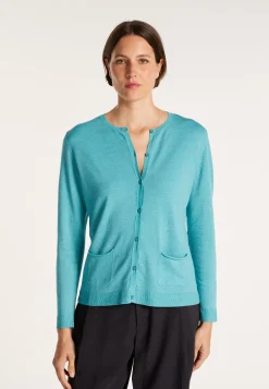 Montagut Vestes Et Cardigans-Cardigan en laine et viscose - Athènes 04-Bleu clair