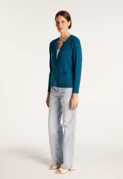 Montagut Vestes Et Cardigans-Cardigan en laine et viscose - Athènes 03-Bleu foncé