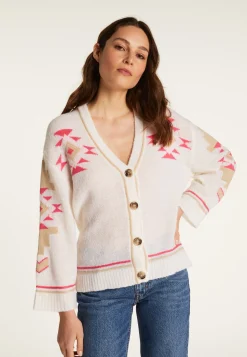 Montagut Vestes Et Cardigans-Cardigan en laine mélangée - Franckie 91-Fuchsia