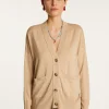 Montagut Vestes Et Cardigans-Cardigan en laine mérinos - Ariella 13-Beige moyen