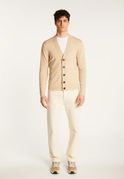 Montagut Vestes Et Cardigans-Cardigan en laine mérinos - Eugéne 12-Beige clair