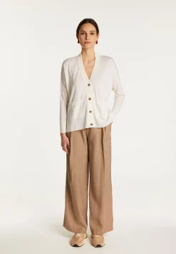 Montagut Vestes Et Cardigans-Cardigan en laine mérinos - Ariella 82-Ecru
