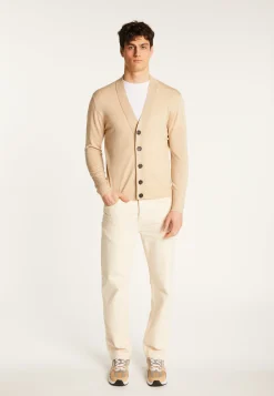 Montagut Vestes Et Cardigans-Cardigan en laine mérinos - Eugéne 12-Beige clair