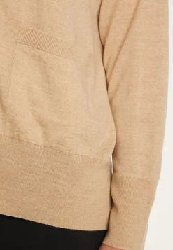 Montagut Vestes Et Cardigans-Cardigan en laine mérinos - Ariella 13-Beige moyen