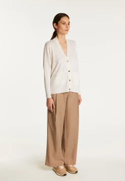 Montagut Vestes Et Cardigans-Cardigan en laine mérinos - Ariella 82-Ecru