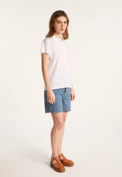 Montagut Chemisiers Et Polos-Chemise à motifs en Fil Lumière - Léontine 02-Blanc