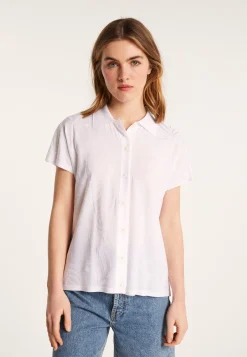 Montagut Chemisiers Et Polos-Chemise à motifs en Fil Lumière - Léontine 02-Blanc