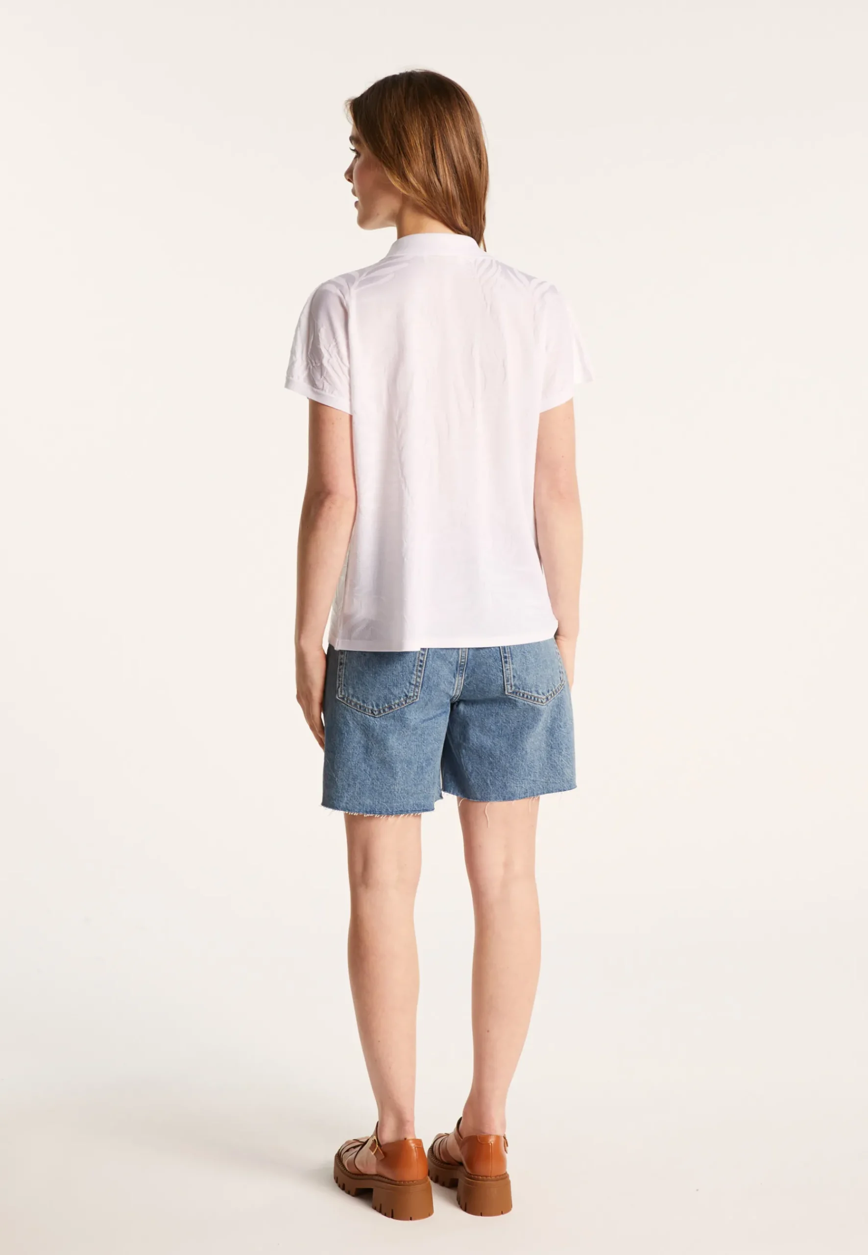 Montagut Chemisiers Et Polos-Chemise à motifs en Fil Lumière - Léontine 02-Blanc