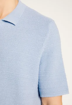 Montagut Chemises | Polos Et T-Shirts-Chemise en coton - Marin 77-Bleu ciel