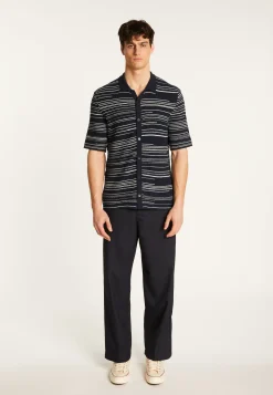 Montagut Chemises-Chemise en coton - Marino 05-Bleu marine