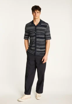 Montagut Chemises-Chemise en coton - Marino 05-Bleu marine