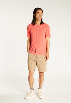 Montagut Chemises-Chemise en coton brossé - Dominique 25-Rose moyen