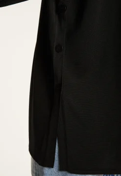 Montagut Chemisiers Et Polos-Chemise en fil lumière - Doria 01-Noir