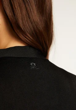 Montagut Chemisiers Et Polos-Chemise en fil lumière - Doria 01-Noir
